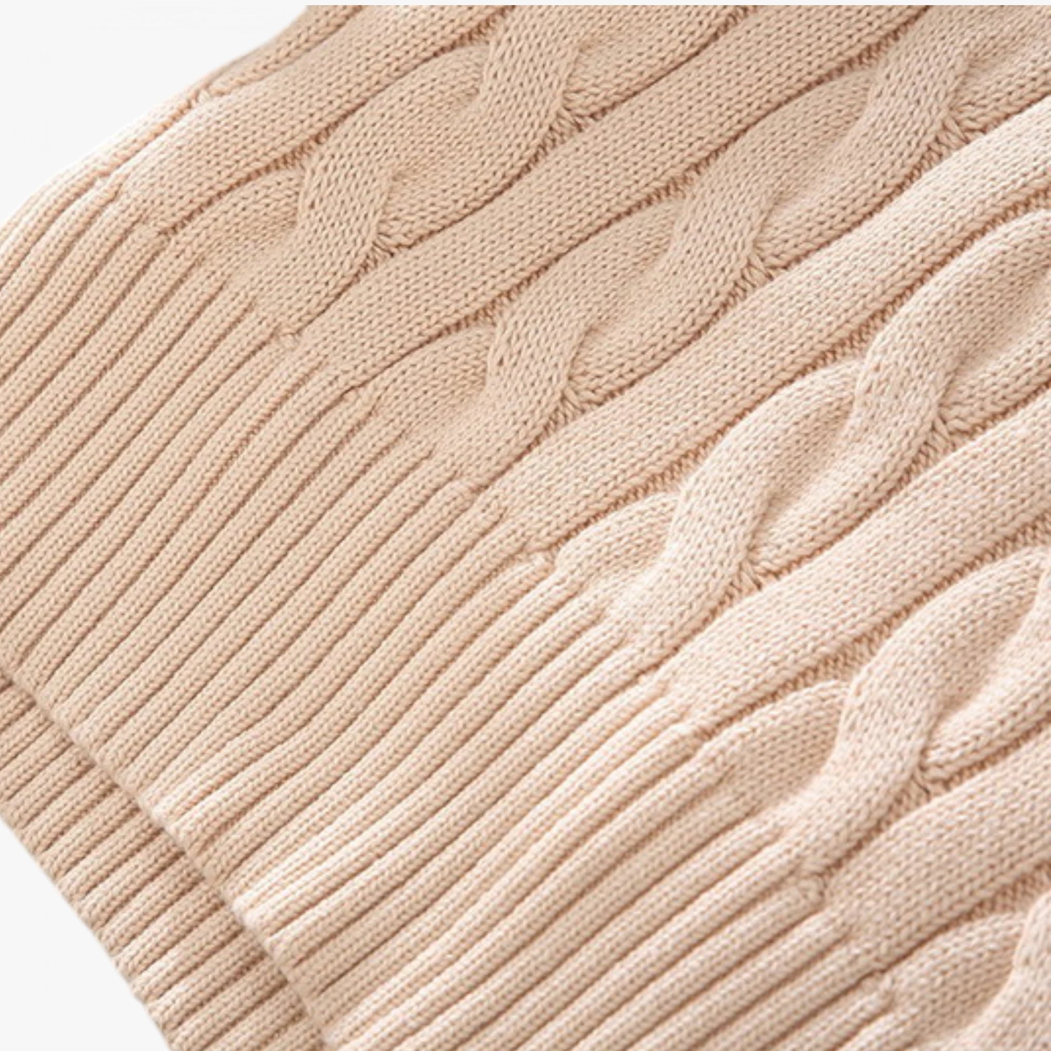 Cable Knit Half-Zip Sweater ROM