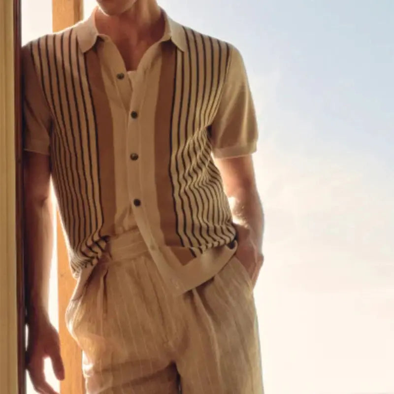 Casual Short Sleeve Slim Shirt ROM