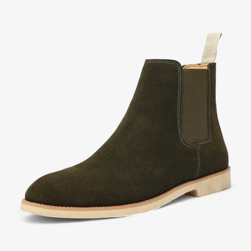 Classic Suede Slip-On Boots Real Old Money