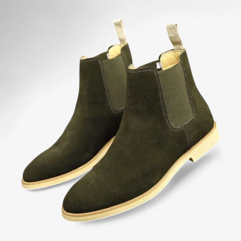 Classic Suede Slip-On Boots Real Old Money