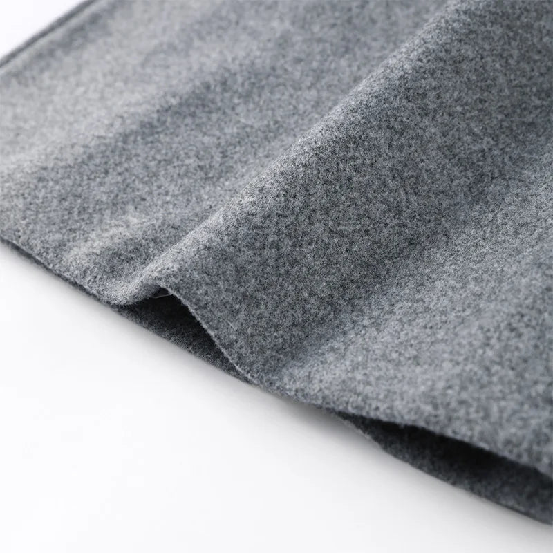 Double-Breasted Wool Belted Overcoat Old Money