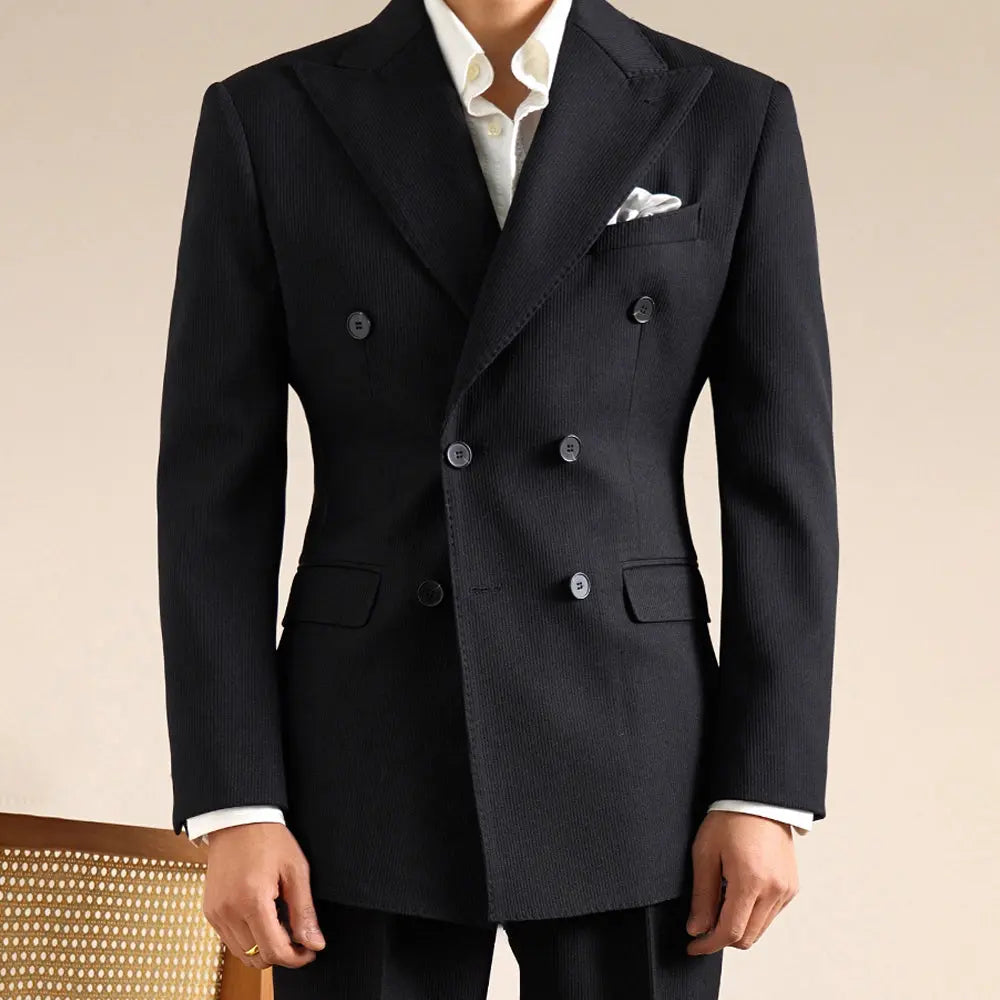 Espresso Double-Breasted Suit