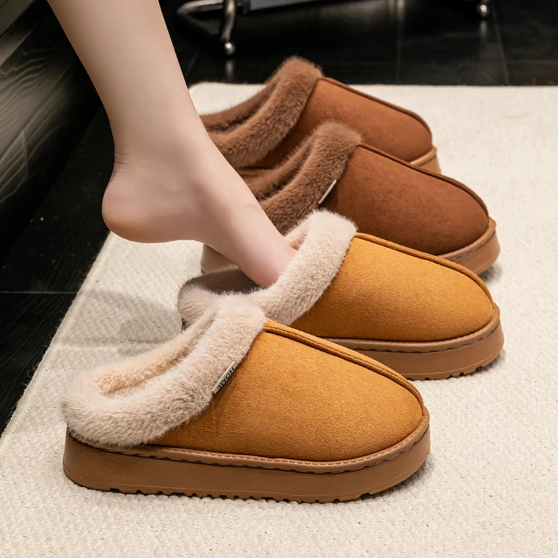Fluffy Indoor Winter Slippers oldmoney