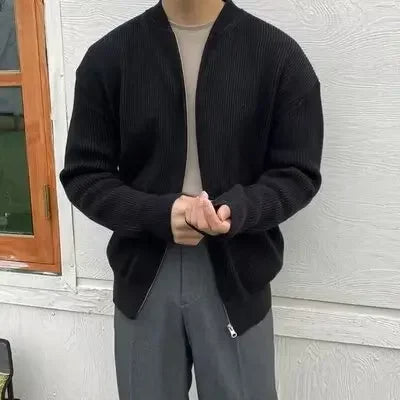 Heritage Knit Full-Zip Cardigan Real Old Money