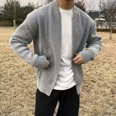Heritage Knit Full-Zip Cardigan Real Old Money