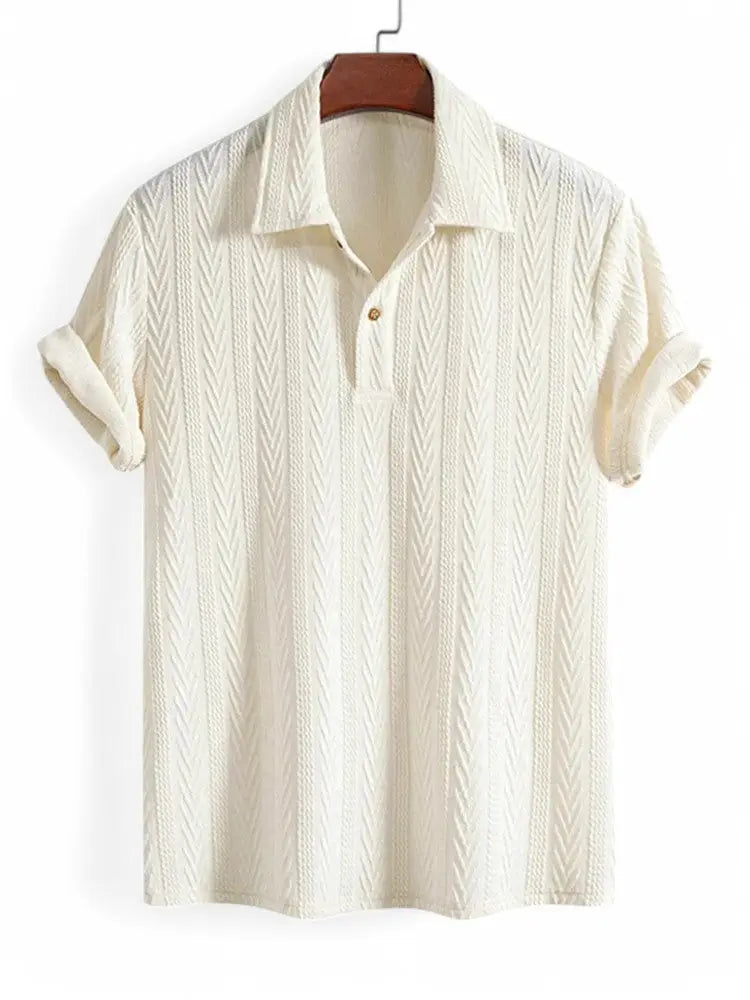 Jacquard Textured T-shirt Real Old Money