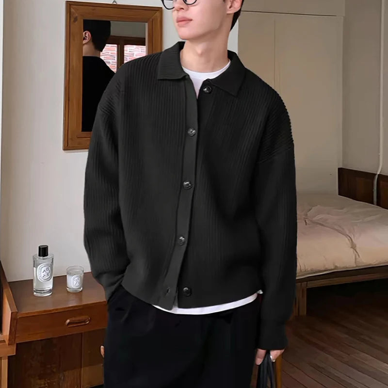 Knitted Cardigan Coffee Jacket ROM