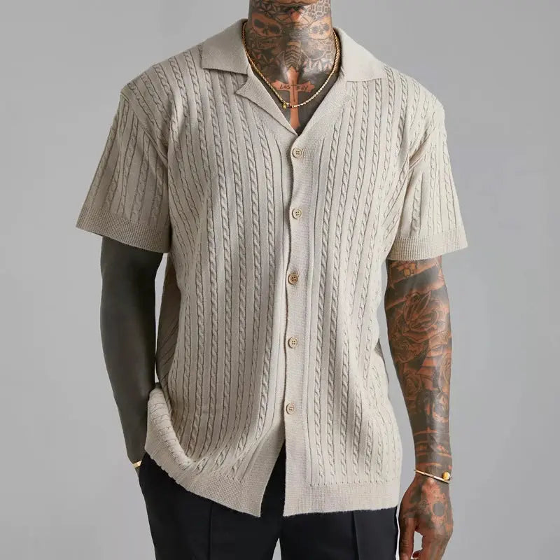 Lapel Cardigan Tops