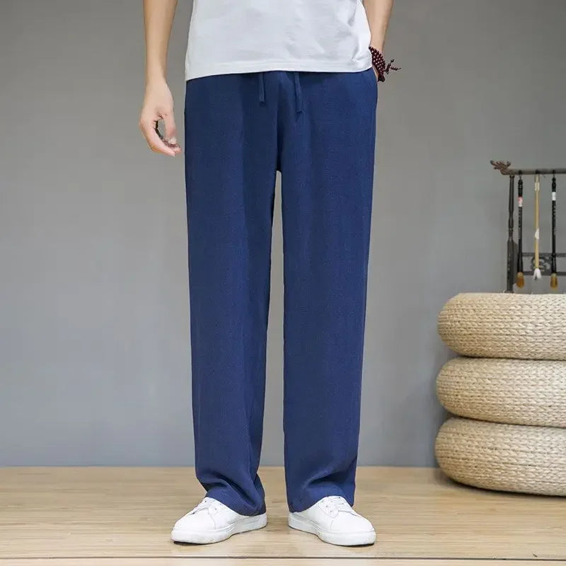 Loose Fit Drawstring Pants Real Old Money