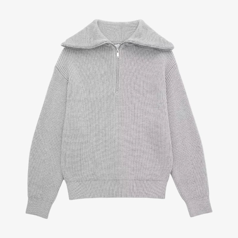 Mariner Zip-Collar Knit Pullover Real Old Money