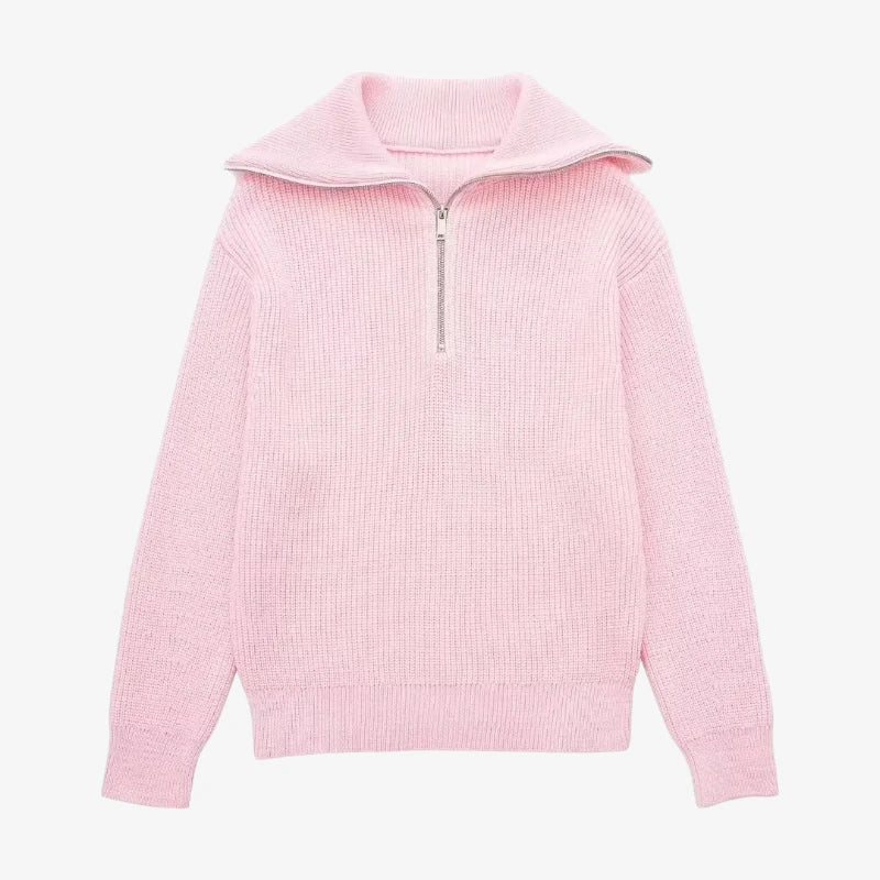 Mariner Zip-Collar Knit Pullover Real Old Money