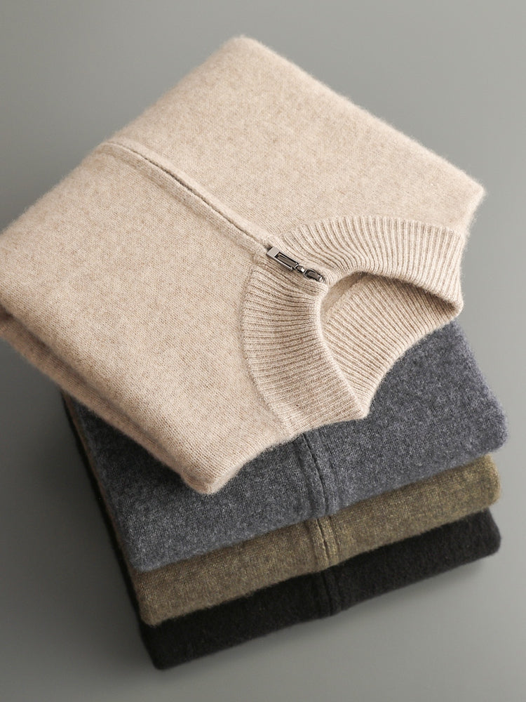 Men’s Full-Zip Wool Knit Cardigan ROM