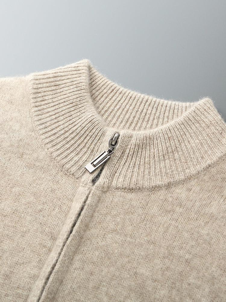 Men’s Full-Zip Wool Knit Cardigan ROM