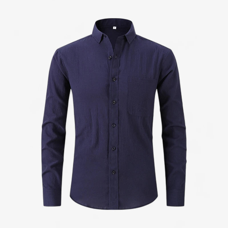 Old Money Linen Button-Down Shirt Real Old Money