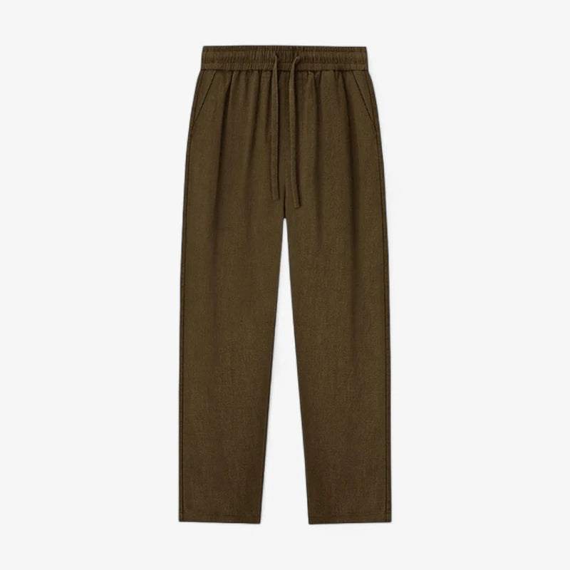 Old Money Linen Drawstring Pants Real Old Money