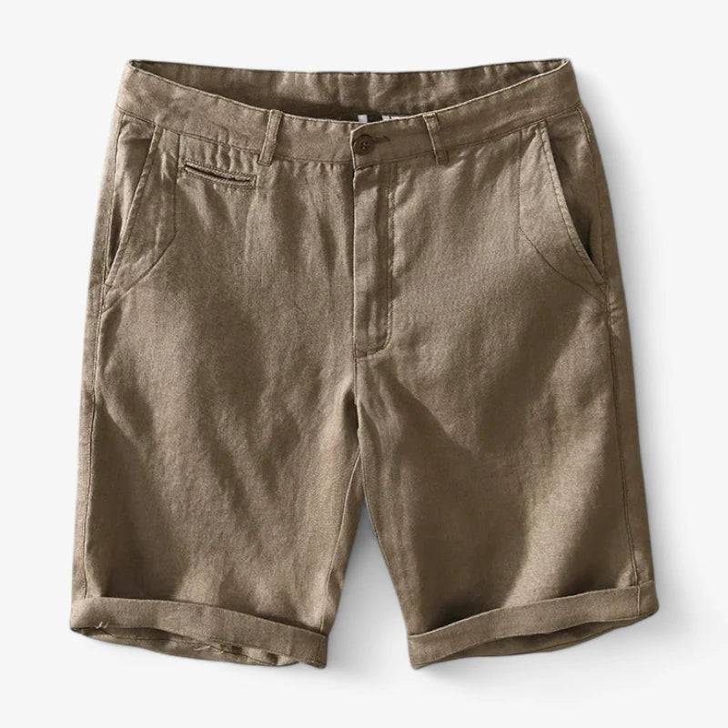 Old Money Pure Linen Shorts Real Old Money