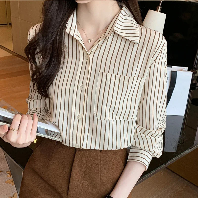 Old Money Stripe Button-Up Shirt Real Old Money