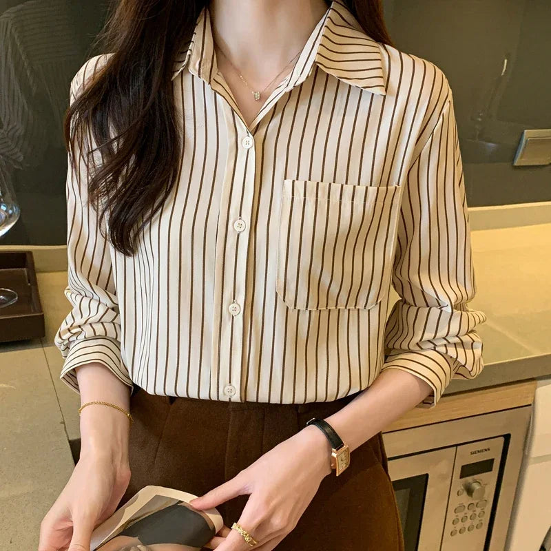 Old Money Stripe Button-Up Shirt Real Old Money