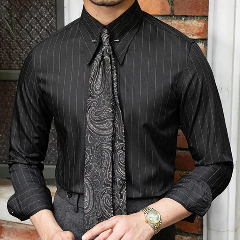 Old Money Striped Broadcloth Shirt Real Old Money
