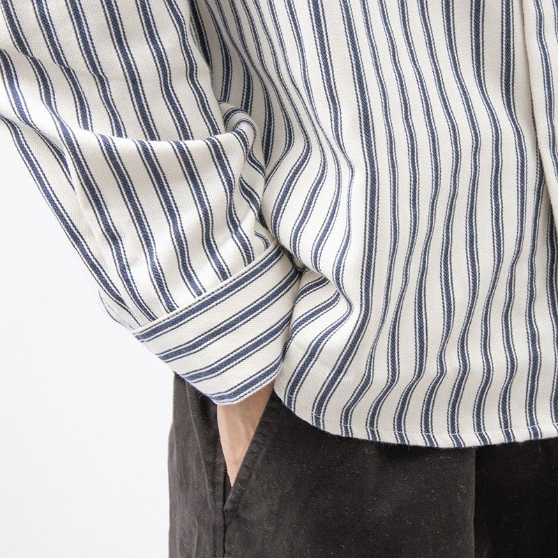 Old Money Vertical Stripe Button-Up Shirt Real Old Money
