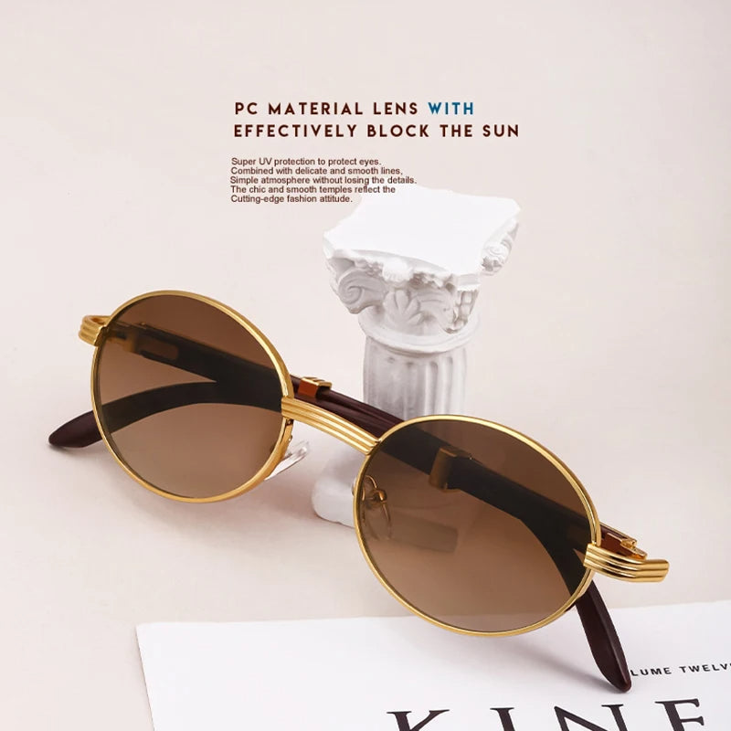 Old Money Wooden Arm Sunglasses Real Old Money