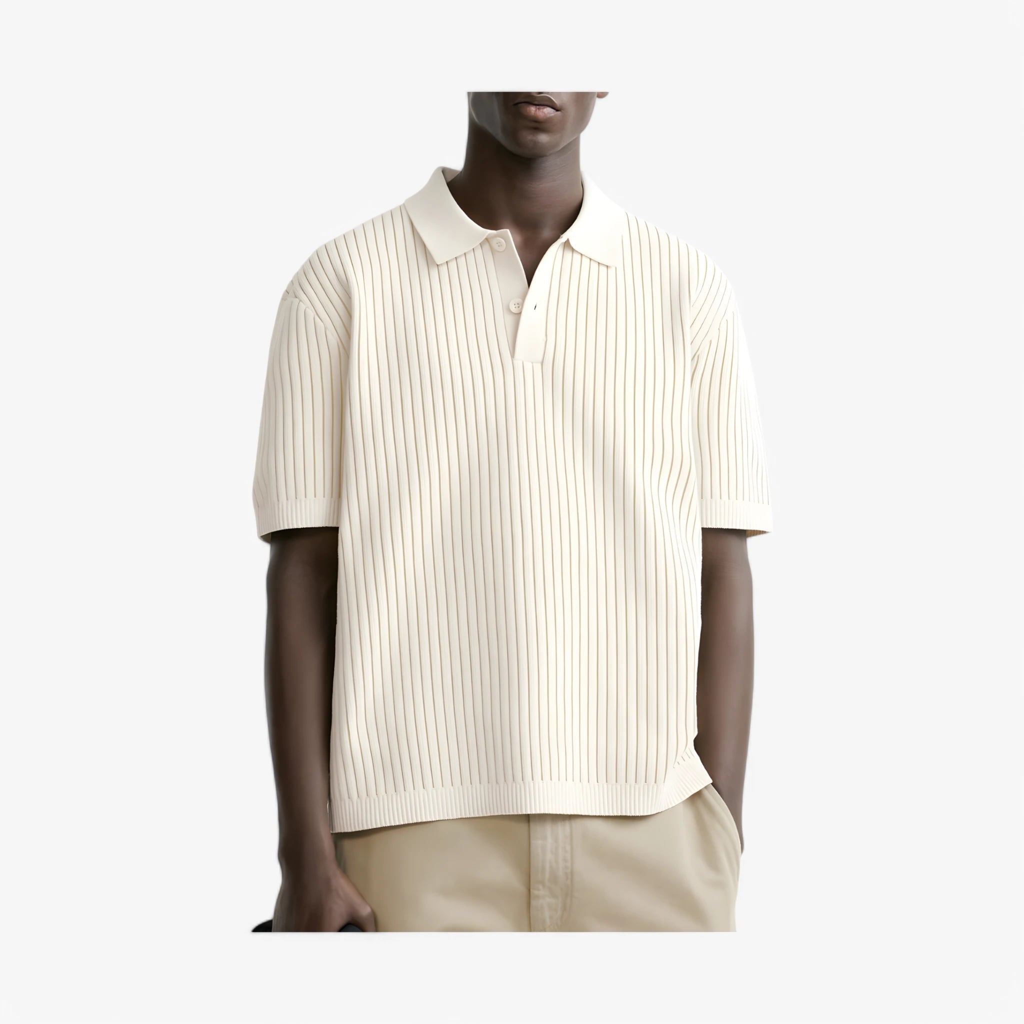 Polo T-Shirt With Anti-Shrink Waffle ROM