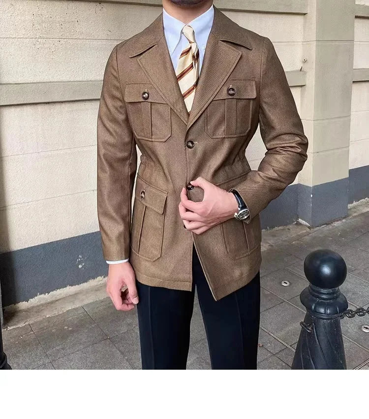 Sahara Linen Utility Jacket Real Old Money