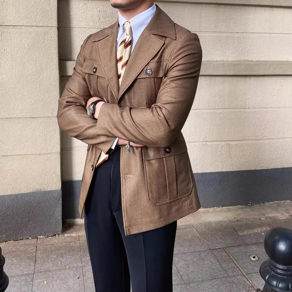 Sahara Linen Utility Jacket Real Old Money