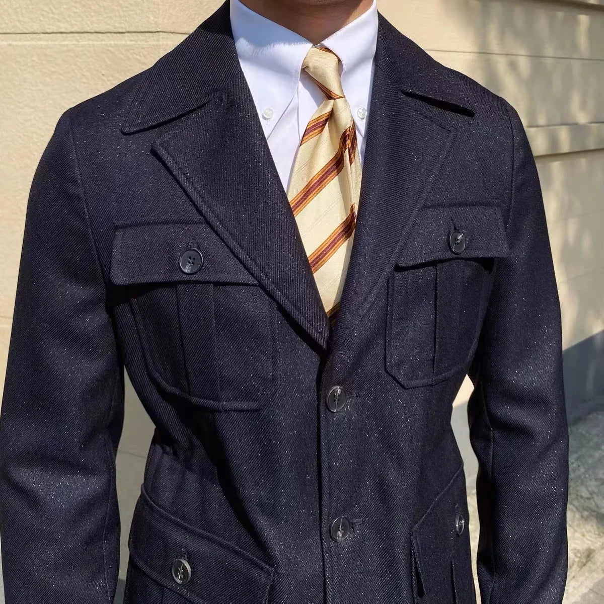 Sahara Linen Utility Jacket Real Old Money