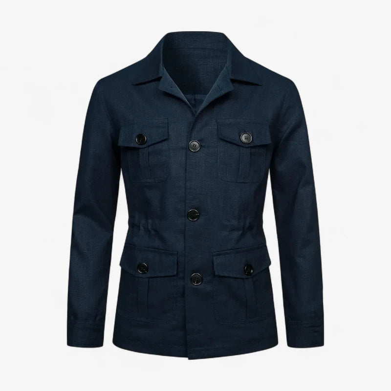 Sahara Linen Utility Jacket Real Old Money