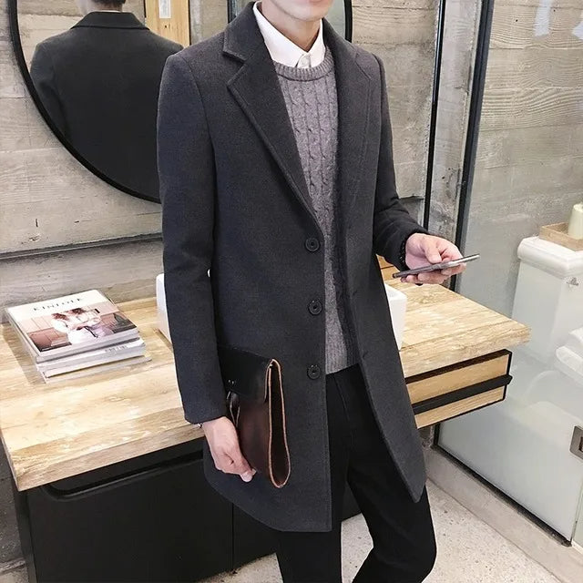 Slim-Fit Trench Coat Real Old Money