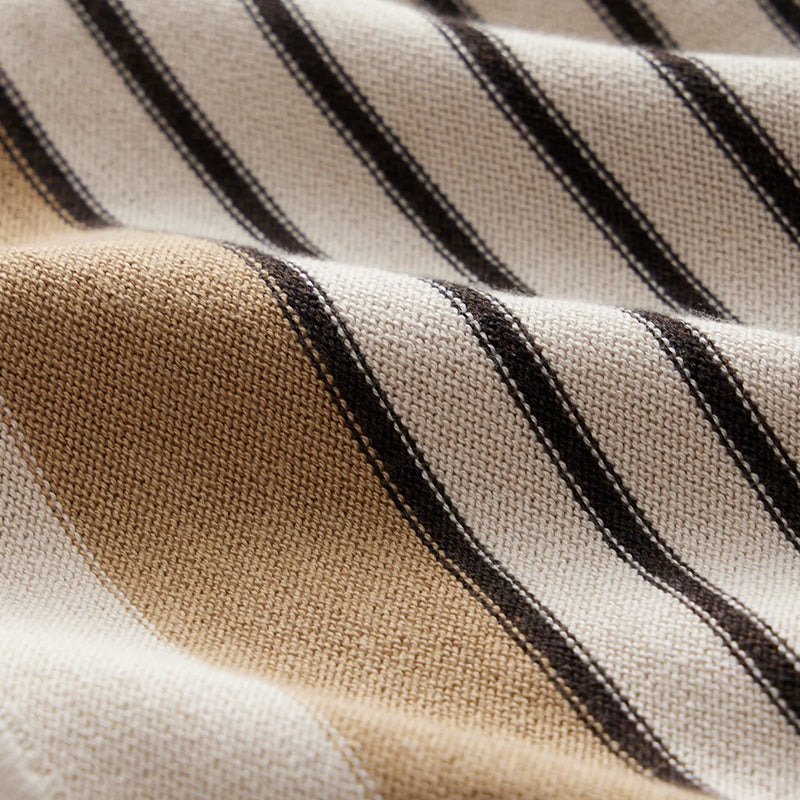 Striped Knit Polo ROM