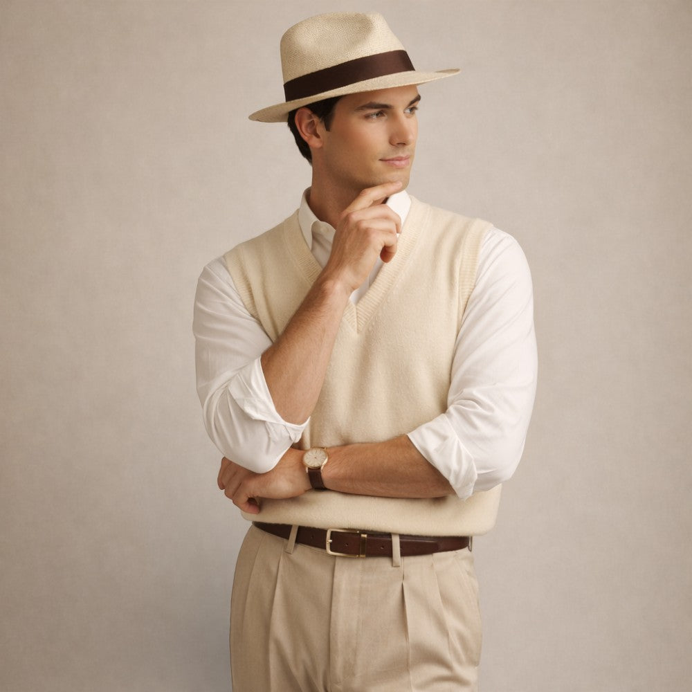 V-Neck Sweater Vest Old Money