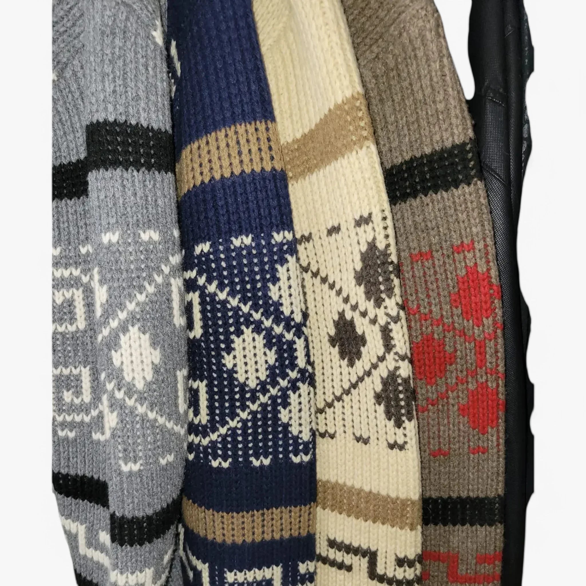 Vintage Geometric Knit Cardigan ROM