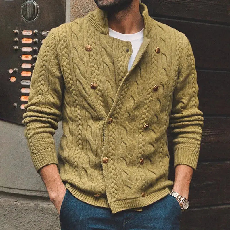 Vintage Jacquard Knitting Jacket