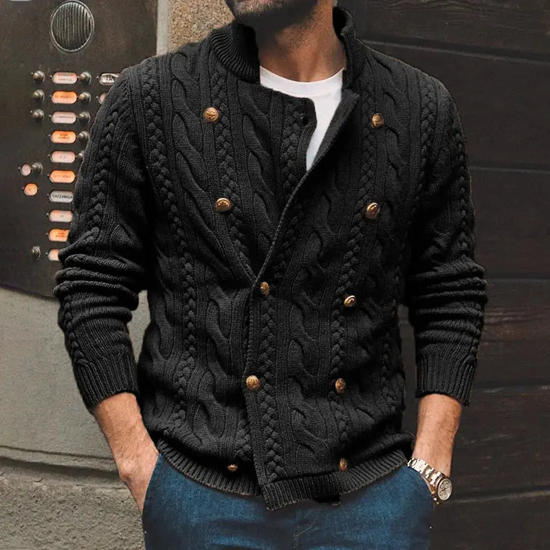 Vintage Jacquard Knitting Jacket
