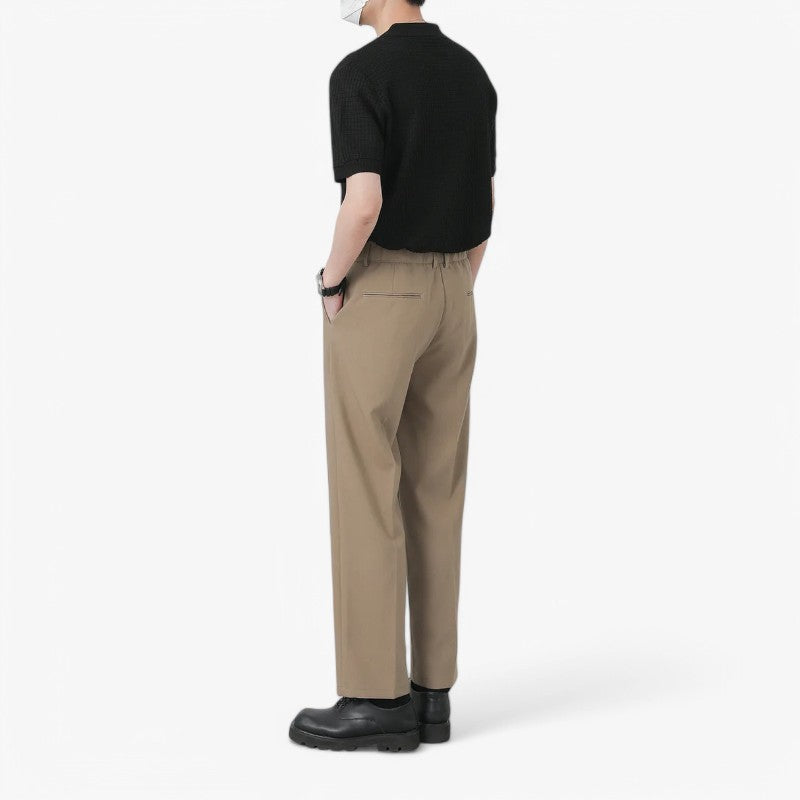 Waffle Knit Polo T-Shirt ROM