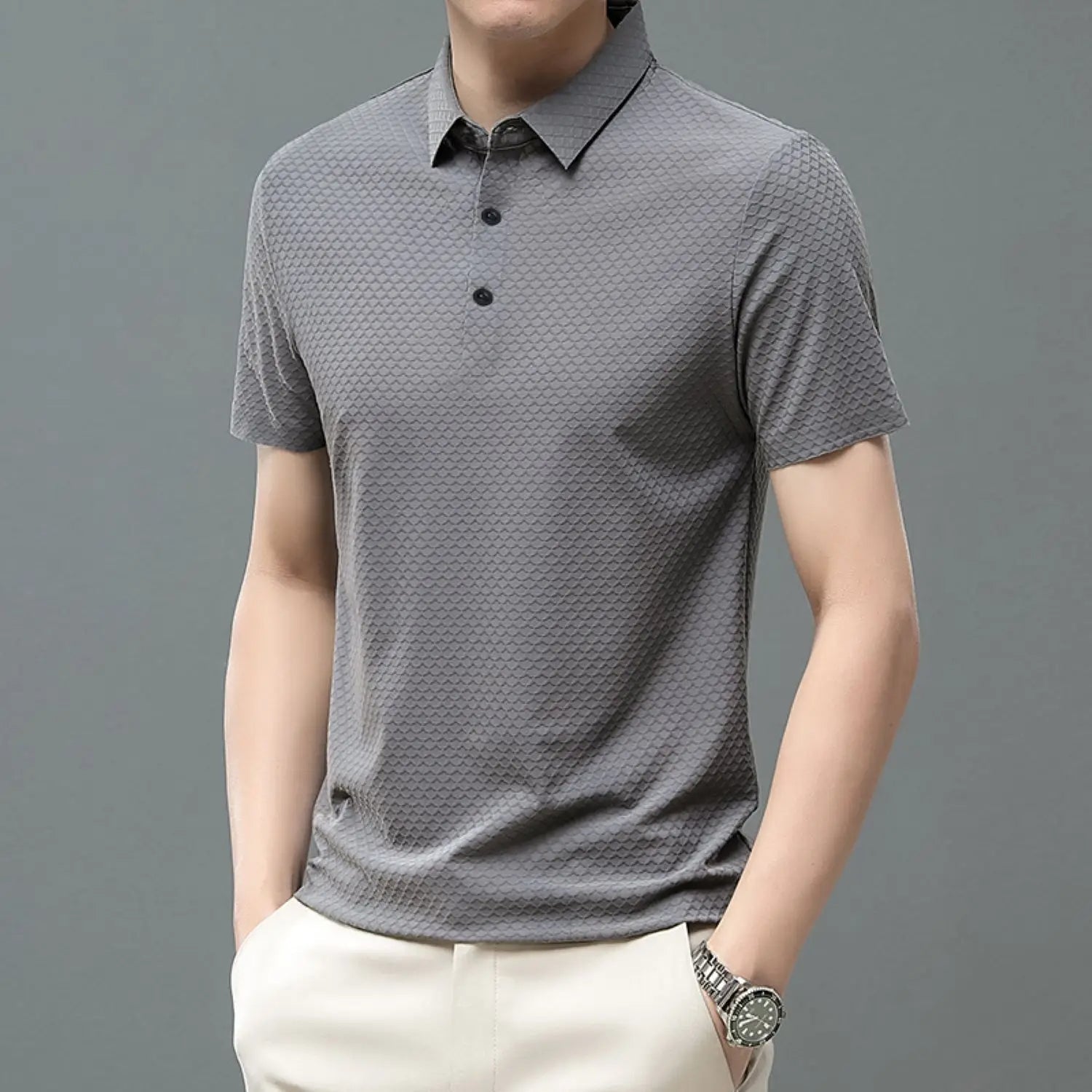 AeroFit Textured Polo Real Old Money