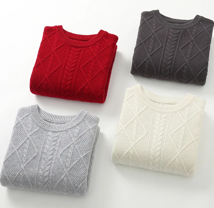 Cable-Knit Cashmere Sweater Real Old Money