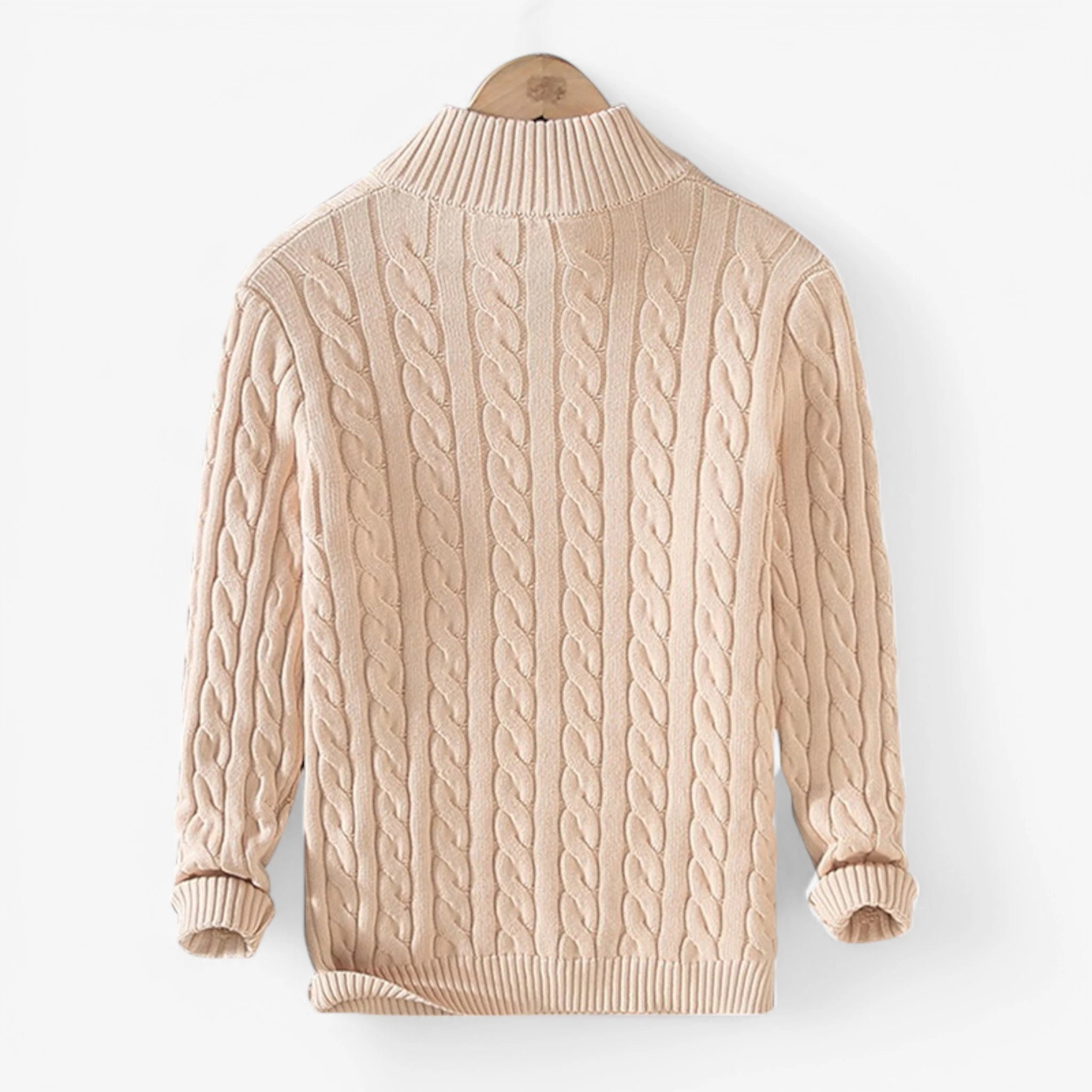 Cable Knit Half-Zip Sweater ROM