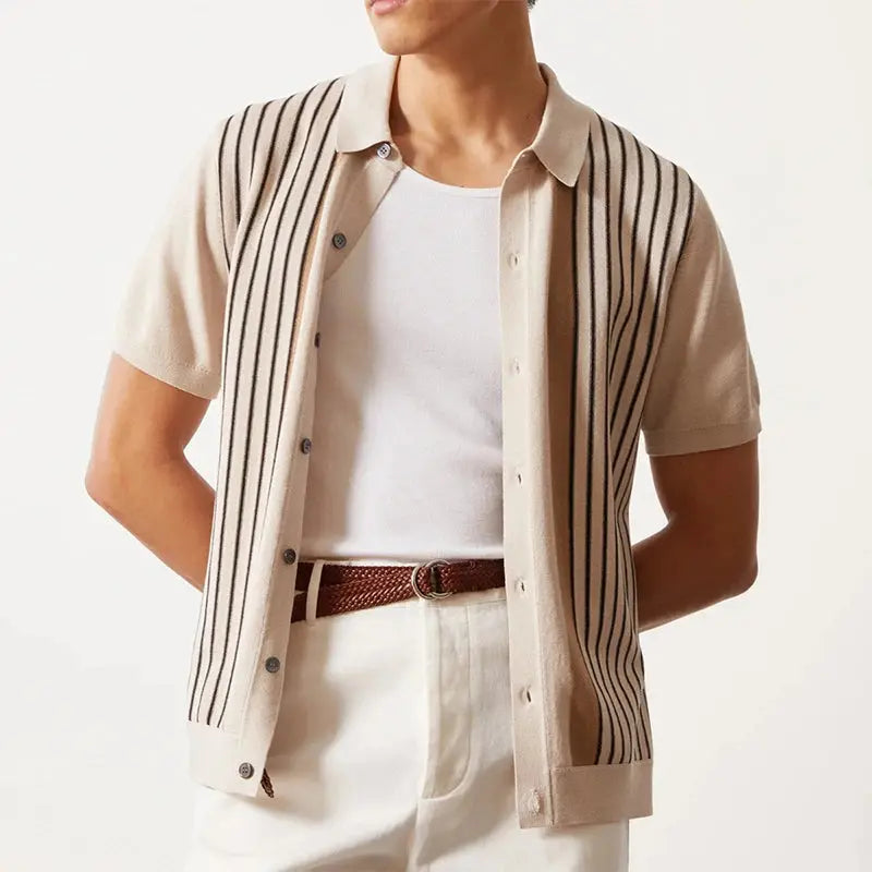 Casual Short Sleeve Slim Shirt ROM
