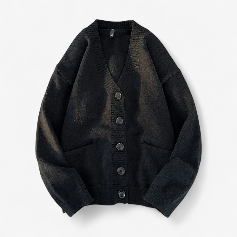 Classic V-Neck Knit Cardigan oldmoney