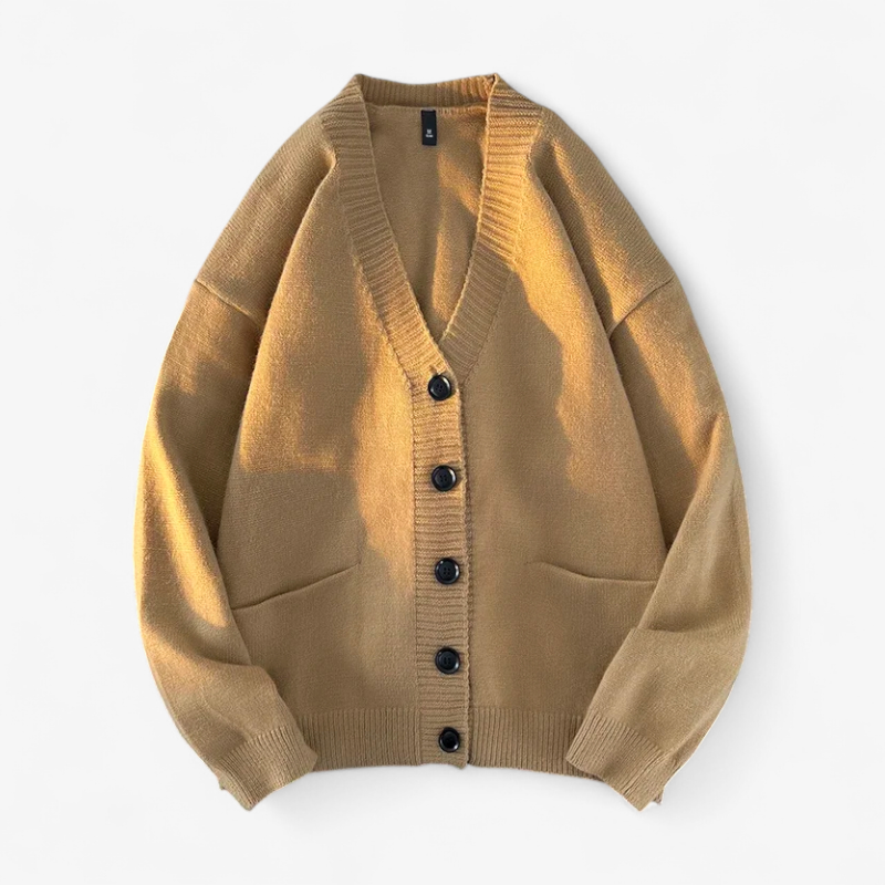 Classic V-Neck Knit Cardigan oldmoney