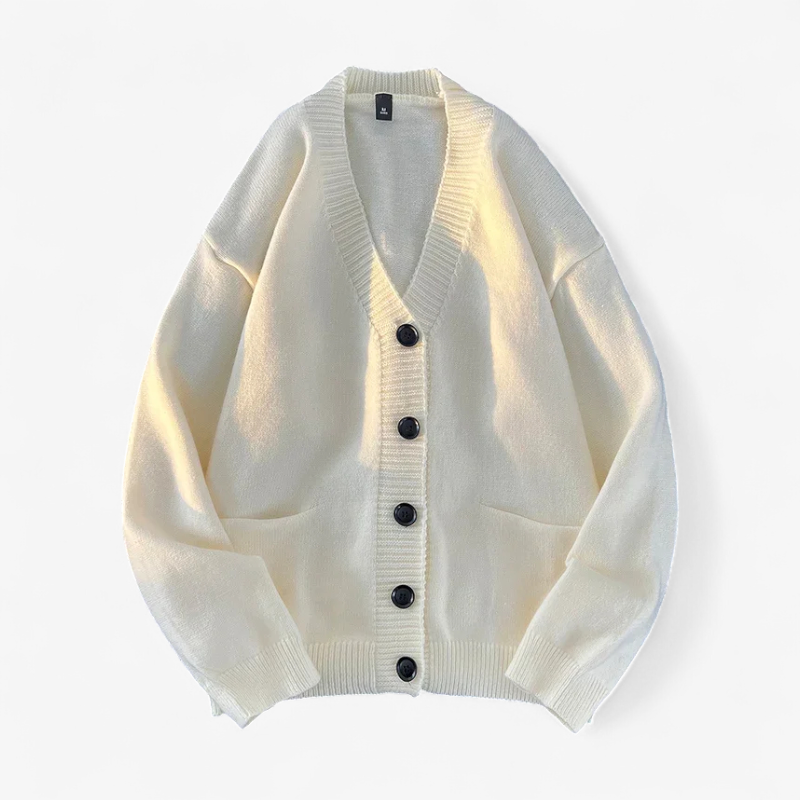 Classic V-Neck Knit Cardigan oldmoney