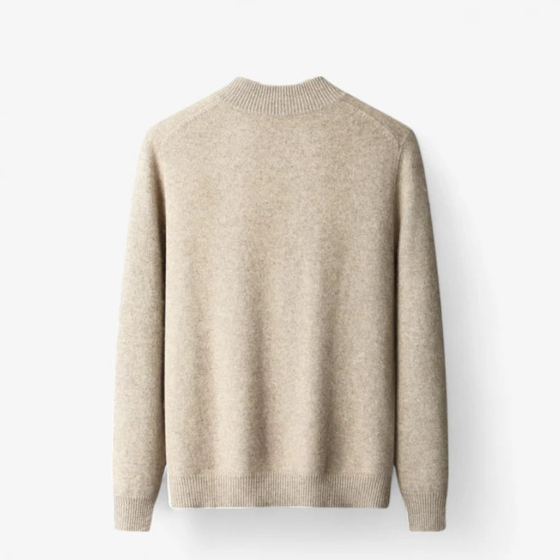 Full-Zip Wool Knit Cardigan ROM