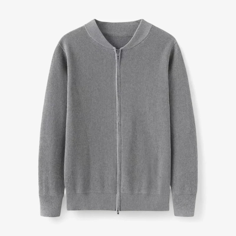 Heritage Knit Full-Zip Cardigan Real Old Money