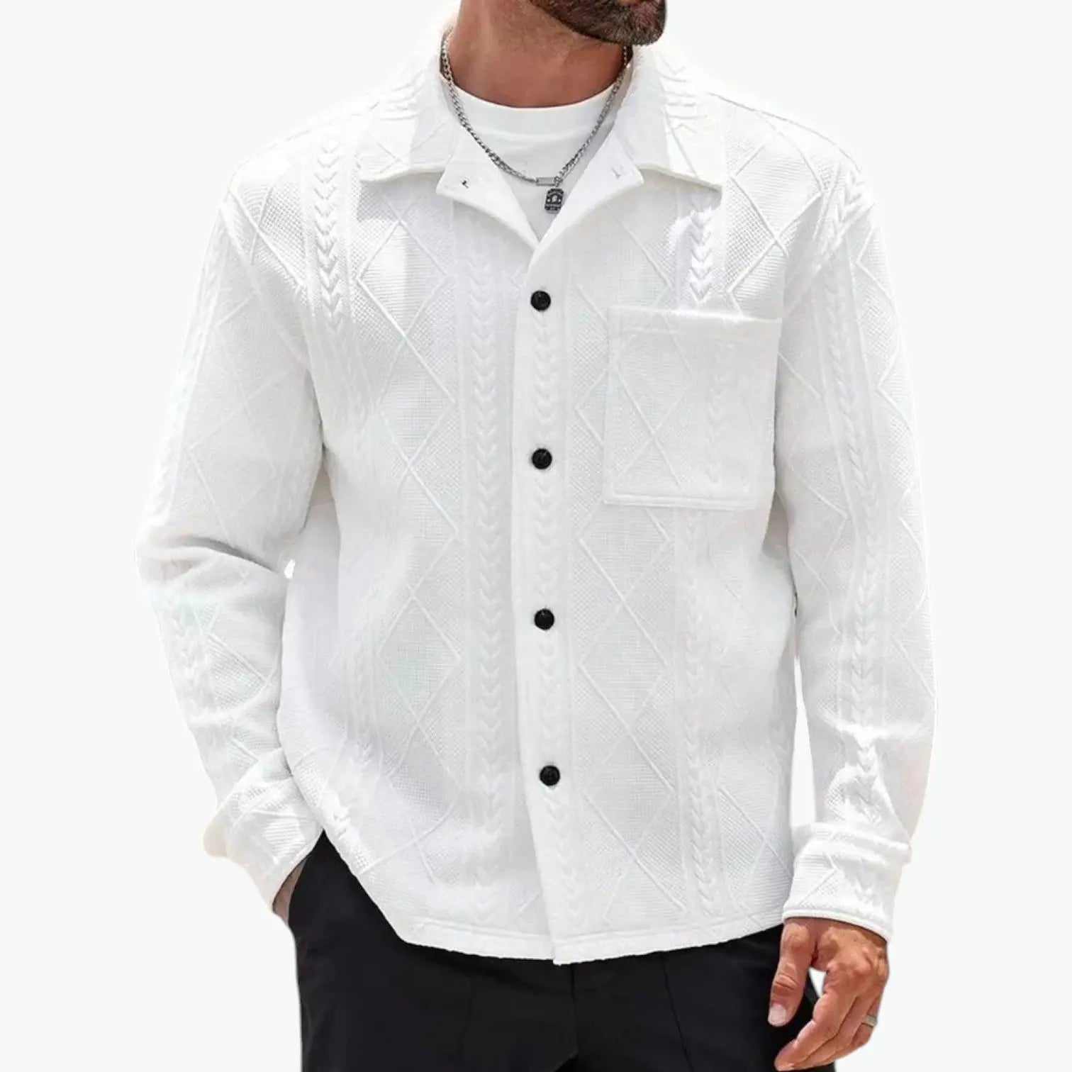 Jacquard Textured Jacket