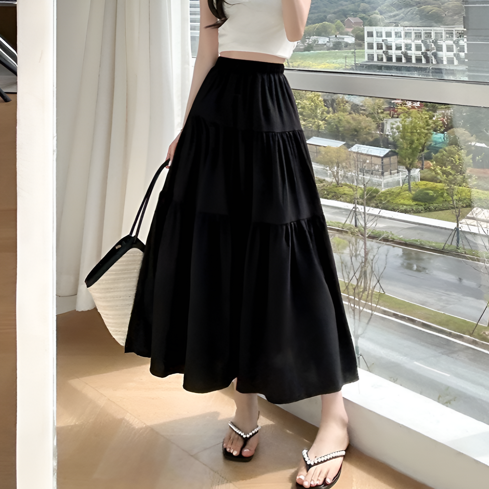 Line Mid-Calf Skirt oldmoney