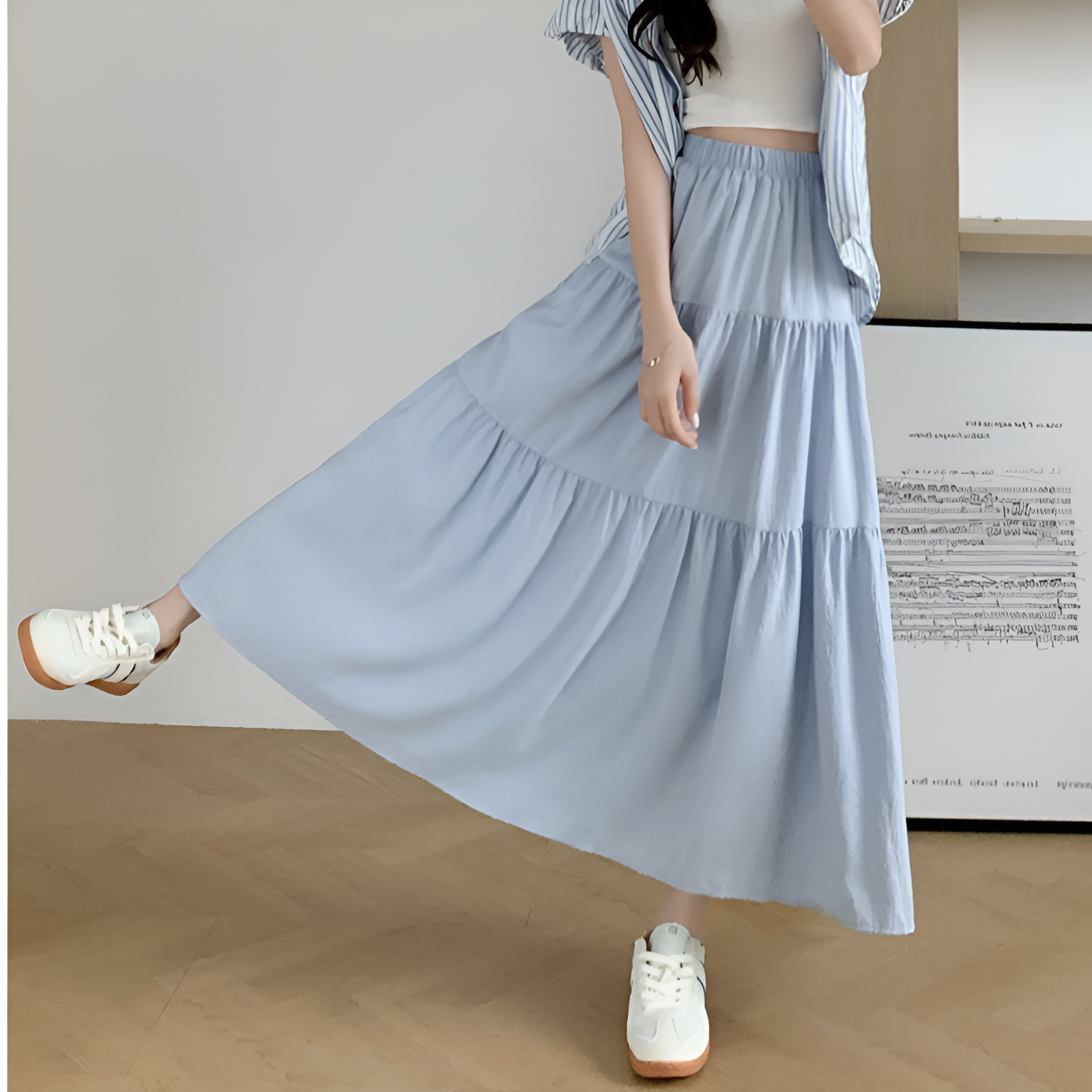 Line Mid-Calf Skirt oldmoney