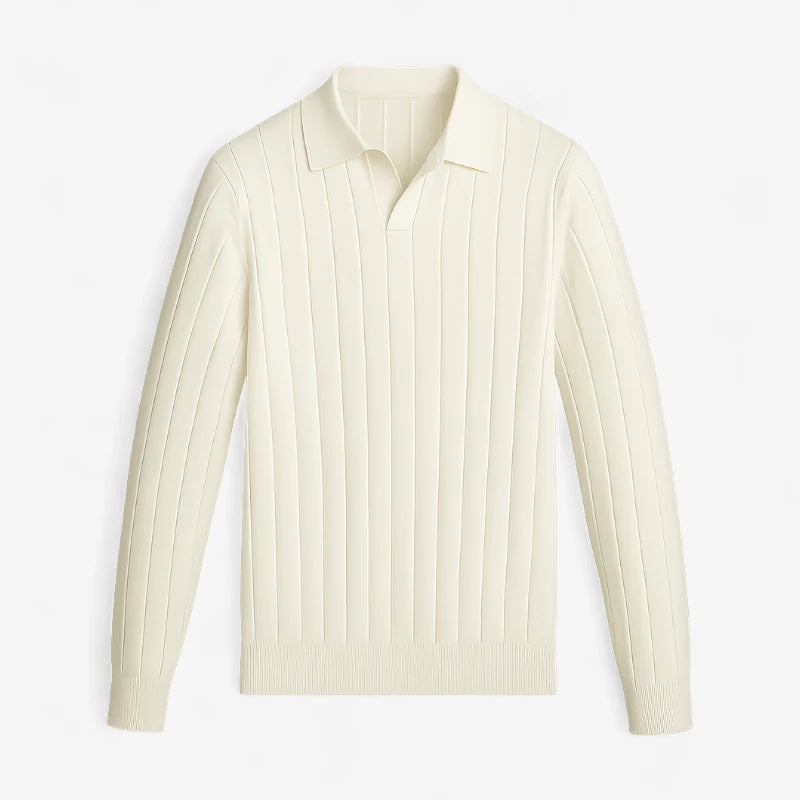 Old Money Ribbed Knit Sweater Shirt Real Old Money